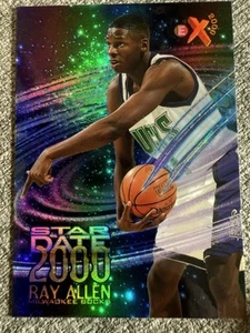 1996-97 Skybox E-X2000 Star Date 2000 Ray Allen #2 Rookie Card RC HOF Rare - Picture 1 of 2