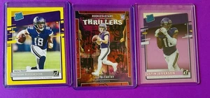 2024 Panini Rookies & Stars - Lazer Thrillers J.J. McCarthy RC) FIRE JJS LOT🔥🔥 - Picture 1 of 2