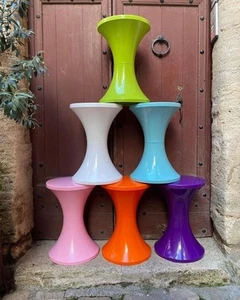 Tam Tam tulip stool plastic era space age atomic Made in France vintage TamTam - Picture 1 of 3