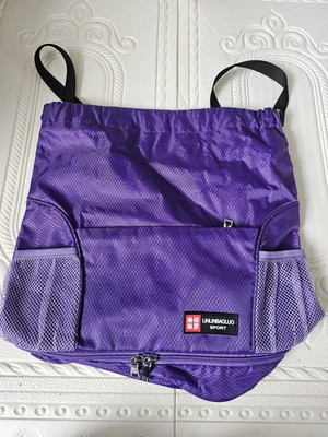 LINLINBAOLUO Bolsa de Ginástica Esportiva, Mochila Meninas Roxa Equipamento Atlético 14" N - Imagem 1 de 4