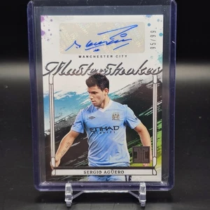 2024-25 Panini Impecable Premier League Sergio Agüero Masters Golpes Automático/99 - Imagen 1 de 2