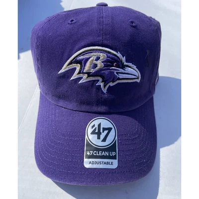 Baltimore Ravens NFL '47 Clean Up Purple Cap Hat - NEW - Image 1 of 4