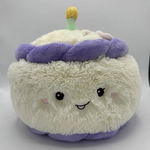 Squishable Compleanno Viola Torta Giustizia Peluche Cuscino Peluche Giocattolo Fiore - Foto 1 di 14