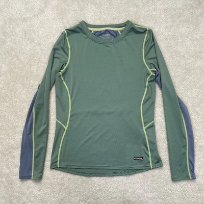 Kerrits Balance Base Layer Top Womens S Green Striped Performance Riding - Image 1 of 4
