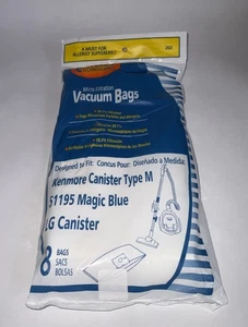 EnviroCare 8 Staubsaugerbeutel passend für Kenmore Typ M/51195 Magic Blue/LG Kanister - Bild 1 von 3