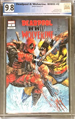 Deadpool & Wolverine: WWIII #2 - Tyler Kirkham 2023 Variant Cover 9.8 CGC 🔥 - Image 1 of 3