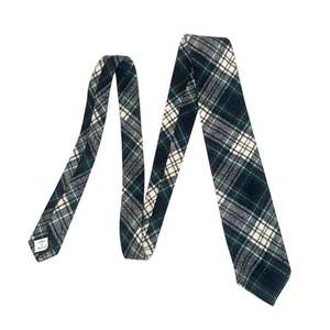 Pendleton Wool Green Plaid Tie - Picture 1 of 5