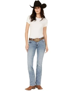 Wrangler Women's Nadia Medium Wash Mid Rise Ultimate Riding Bootcut Stretch - - Picture 1 of 21