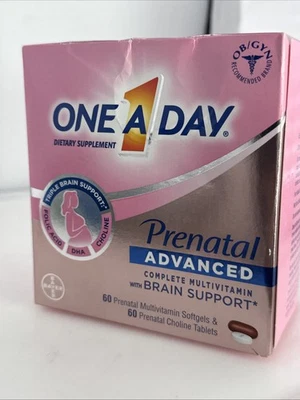 Multivitamínico Completo Avanzado Prenatal One A Day 60 Geles Blandos + 60 Comprimidos 26/05 Foto 1 de 4