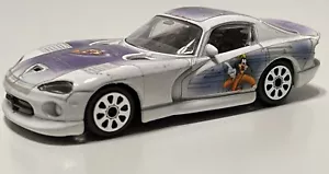 Disney Goofy Dodge Viper GTS Coupe 1/43 Toy Car-Made in Italy by Burago - Picture 1 of 6