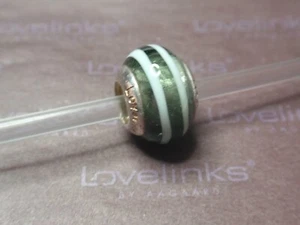  ** Original Lovelinks * Nadelstreifen grau Murano Perle **  - Bild 1 von 1