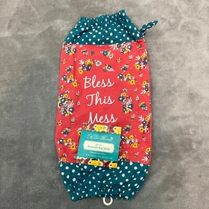 The Pioneer Woman ROSE DITSY Reusable Bag Saver/holder/keeper “Bless This Mess” - Picture 1 of 7
