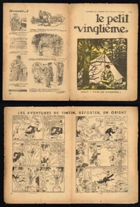 PETIT VINGTIèME/XXème 1933 n° 33 - Couv. SCOUT - TINTIN CIGARES PHARAON TBE - Picture 1 of 1