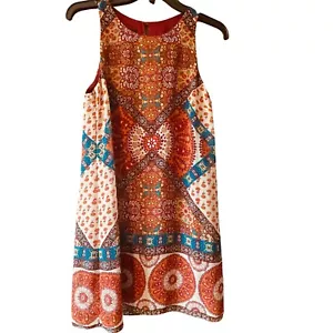 by & by Vestido Sin Mangas - Estampado Bohemio, Vestido Informal de Verano, Talla S - Imagen 1 de 8