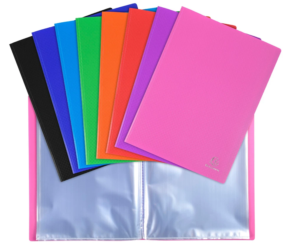 Exacompta A4 Sichtbuch, Sichtmappe, mit 20 Hüllen, freie Farbauswahl 8820E