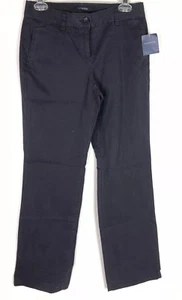 Lands’ End Womens Navy Blue Straight Leg Chino Pants Size 2x32 NWT - Picture 1 of 4