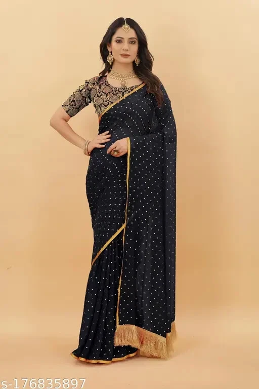Women's Chiffon Saree with Separate Blouse - Image 1 of 1