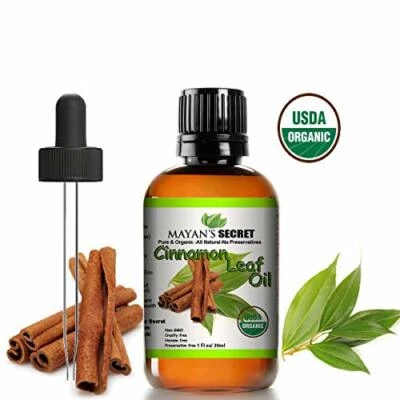 Mayan's Secret Certified Organic Pure Cinnamon Essential Oil - Pure and Natural,