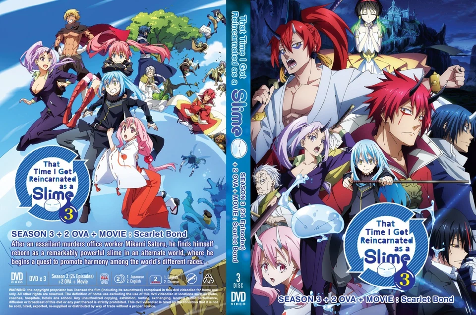 DVD That Time I Got Reincarnated As A Slime Season 3 + 2OVA + Movie -English Dub - Image 1 of 1