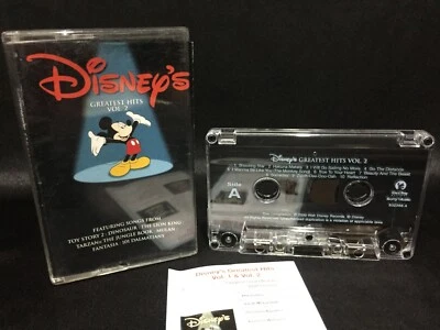 Disney's Greatest Hits Vol.2 Cassette Tape Lion King Toy Story 2 Dinosaur Tarzan - Image 1 of 3