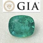 3.23 Ct GIA CERTIFIED Natural Emerald Cushion Faceted Loose Gemstone NO RESERVE