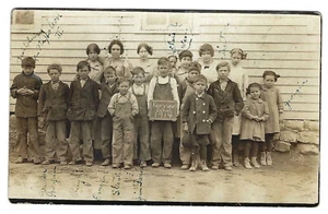 RPPC 1914 Fairview School Class St. Jo, Missouri - Picture 1 of 1