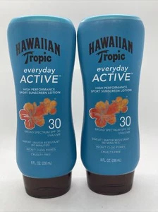 2er-Set - Hawaiian Tropic Everyday Active Island Sportlotion - LSF 30 8oz 11/24 - Bild 1 von 2