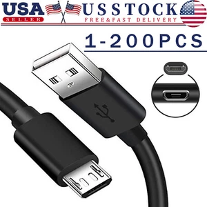 3/6ft Micro USB Fast Charging Cable Cord For Samsung Android Phone Charger LOT - Picture 1 of 26