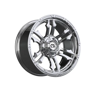 GTW Shogun Chrome Aluminum Golf Cart 15x7 Wheel |4x101.6mm Bolt Pattern |Each - Picture 1 of 6