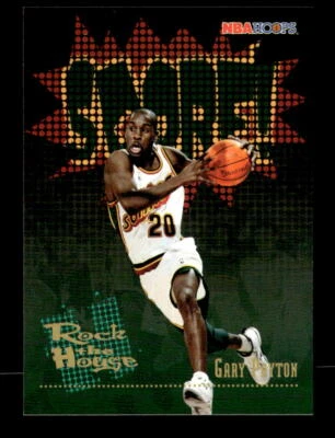 Gary Payton 1995-96 Hoops #386 Seattle SuperSonics - Image 1 of 2
