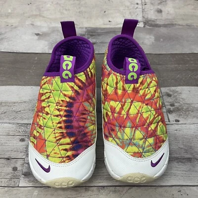 Nike ACG Moc 3.0 Tie Dye Quilted Slip-On Sneakers Shoes Youth Size 4 - Image 1 of 4