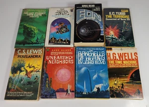 Vintage Lot Of 8 Sci Fi Books Eon Unearthly Neighbors Time Machine Terridae - Imagen 1 de 5
