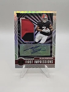 2023 Illusions - First Impressions Auto/Mem Verde #103 6/10! Bijan Robinson - Foto 1 di 2