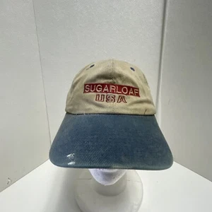 Vintage SUGARLOAF USA MOUNTAIN RESORT SKI SNOWBAORD MAINE SnapBack Hat Cap - Picture 1 of 11