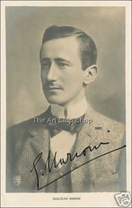 Autógrafo estampado fotográfico de Guglielmo Marconi - Imagen 1 de 1