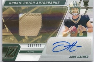 2023 Panini Zenith - Rookie Patch Autographs Jake Haener #213 /299 (AU, MEM, RC) - Picture 1 of 2