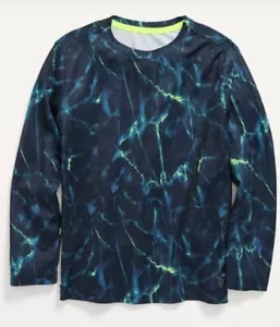 Old Navy Kids Size XS (5) Go-Dry Cool Print Mesh Long Sleeve Tee T-Shirt .. NWT - Picture 1 of 1