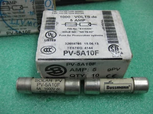 1X PV-5A10F 5A 1000V Fusibles Especiales 5AMP 1000V DC VIROLA SOLAR 10 X 38MM - Imagen 1 de 1