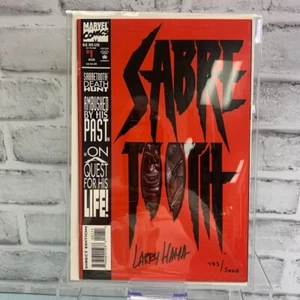 Marvel Comics SABRETOOTH #1 Larry Hama Autographed with COA August 1993 - Picture 1 of 3