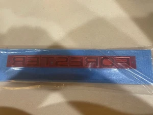 SUBARU FORESTER LETTERS CHROME EMBLEM REAR OEM ORIGINAL GENUINE - Picture 1 of 2