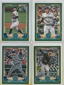 2019 Topps Gypsy Queen Baseball 4 Karten Green Parallels RC - Bild 1 von 2