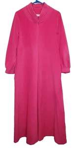 Vintage Nachthemd Vanity Fair Medium rosa Velours Reißverschluss - Bild 1 von 5