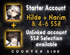 Counter Side Global Starter Account Hilde + Yang Harim + 4-6 Random SSR