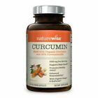 NatureWise Turmeric Curcumin 2250mg 500mg 90 Vegan Caps Organic Ginger Bioperine