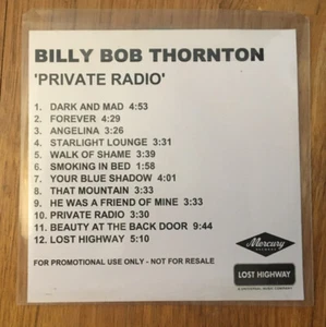 Billy Bob Thornton Private Radio PROMO CD Full Album - Imagen 1 de 1