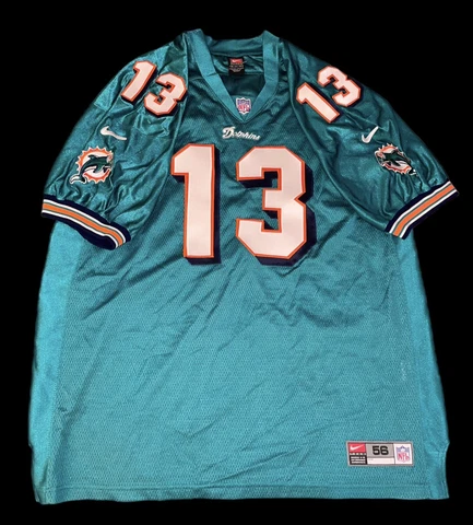100% Authentic Nike Dan Marino Miami Dolphins Jersey Size 56 Rare Excellent!! Cover