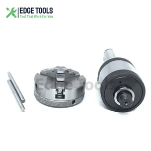 Self Centering Baby Lathe Chuck MT2 Revolving Center 2MT Shank 65mm 3 Jaw 2-1/2" - Picture 1 of 7