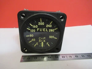 INDICATOR FUEL QUANTITY LIQUIDOMETER EA100AN-39 AIRCRAFT INSTRUMENT S4-B-53 - Picture 1 of 12