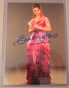 Harry Potter-Emma Watson-Hermione Granger-Movie-COA-Signature-Autograph-Card - Picture 1 of 3