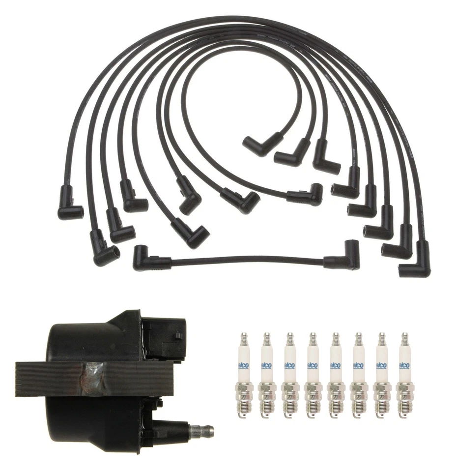 Ignition Wires Coil 8 Spark Plugs Professional Kit ACDelco For Chevrolet GMC V8 - Image 1 of 1